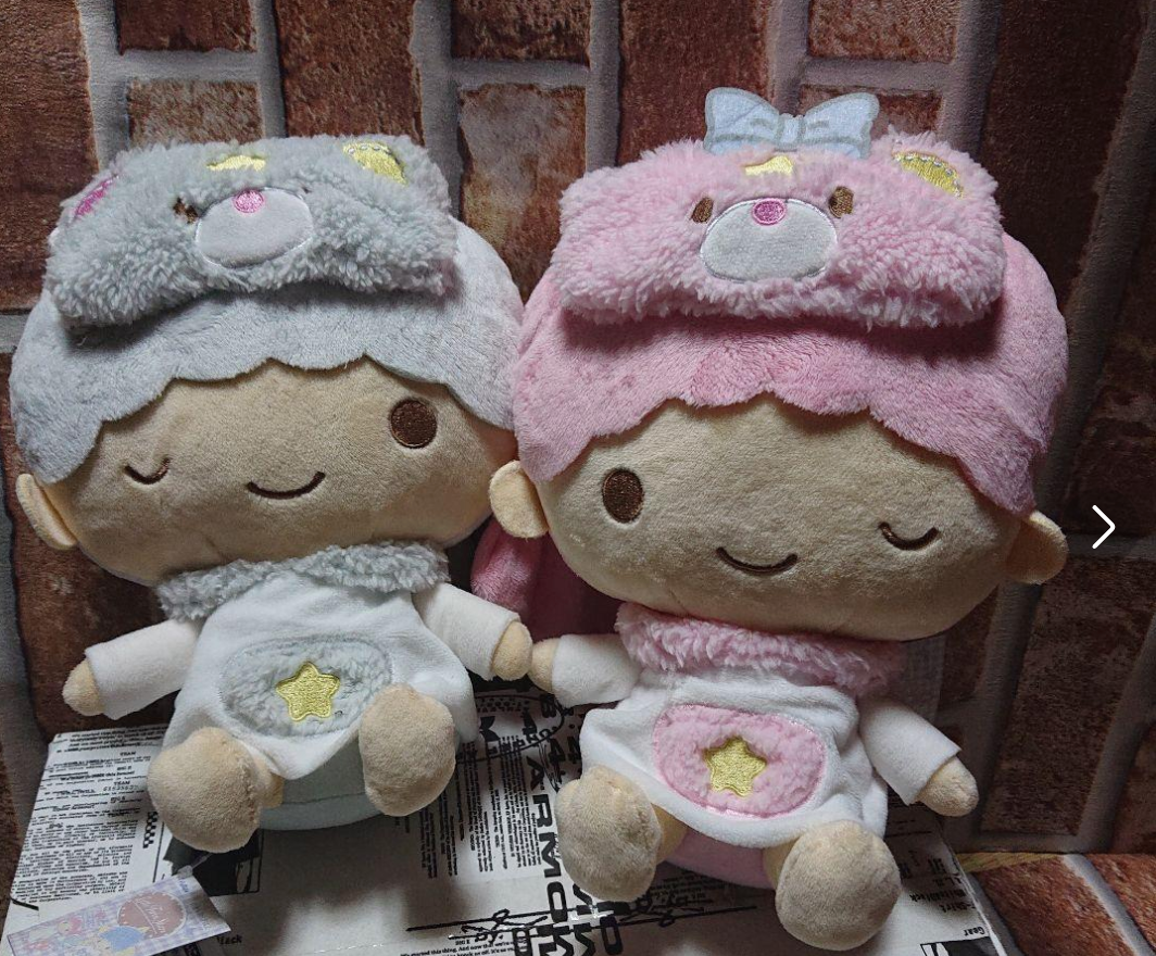 もっふーP moff Happy End Lala. Sanrio Little Twin Stars Kiki Lala Pafupofu Good Night BIG Plush