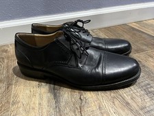 CHAPS Mens Size 12M Leather Dress Shoes Lace Ups Black 96-26844 Great Condition