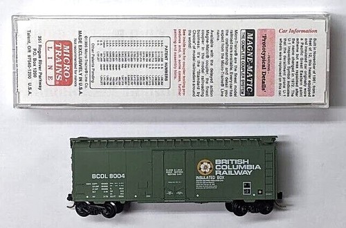 MTL Micro-Trains 21230 British Columbia Railway BCR 8004 40 pies vagón de carga NPT | Zustand: New