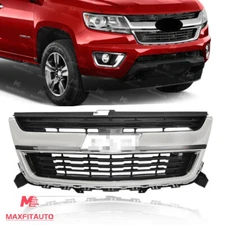 For 2015-2020 Chevrolet Colorado Front Upper Grille Grill W/Chrome Trim 84408363