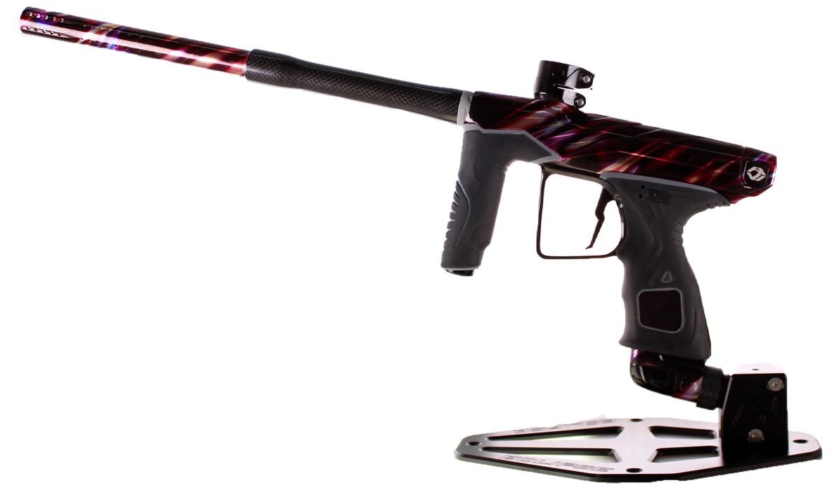 Used Dye DLS Electronic Paintball Marker Gun with Case Blurred PGA