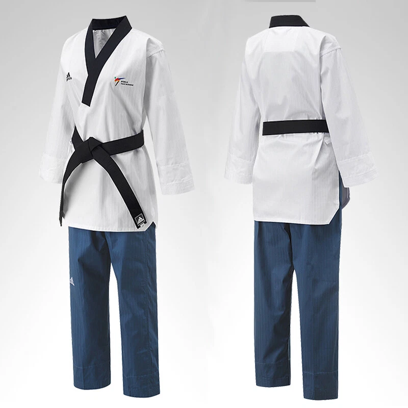 Naar behoren Birma Trappenhuis Kukkiwon Adidas Adi Club Taekwondo Poomsae Uniform Gi Dobok TKD TF KTA  Approved | eBay