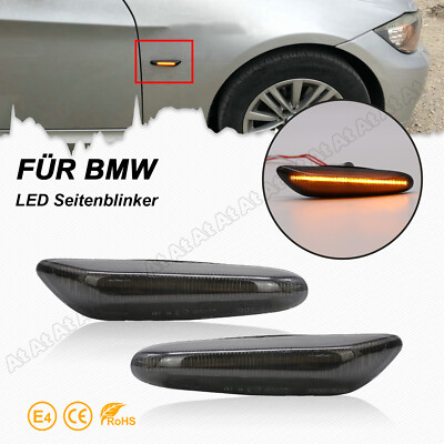 Smoked LED Seitenblinker Blinker Für BMW E46 E60 E61 E81 E82 E88 E90 E91 E91 E93