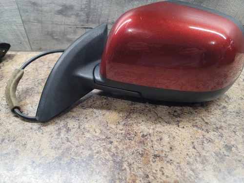 13-17 NISSAN LEAF DRIVET LEFT HEATED DOOR MIRROR LIGHT SALSA RED PEARL