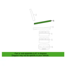 Genuine OEM Mopar Front Passenger Outer Door Window Belt Weatherstrip For Ram