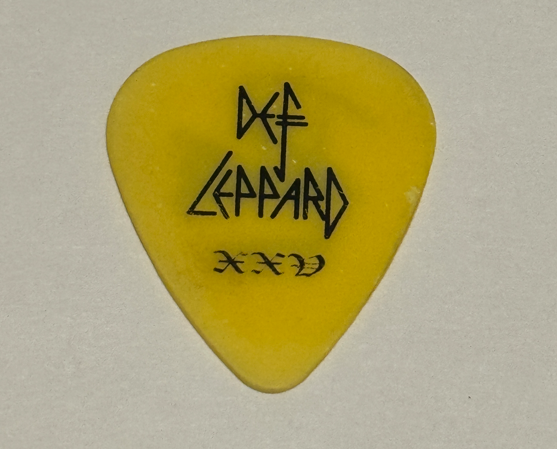 DEFLEPPARD ギターピック 1枚 DEF LEPPARD PHIL COLLEN SIGNATURE GUITAR PICK XXV 25TH ANNIVERSARY