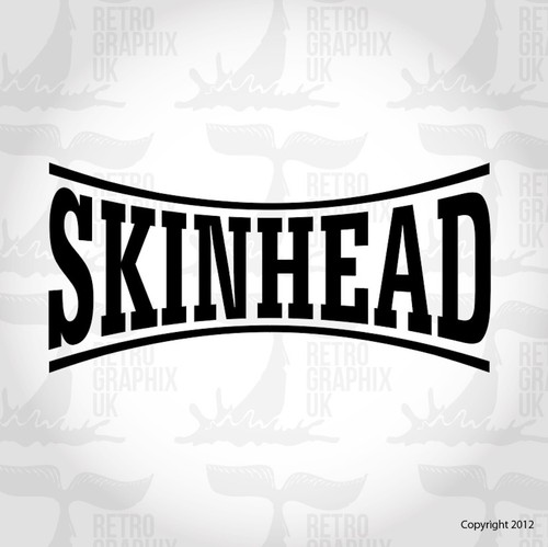 Skinhead Aufkleber passend für Vespa PX Toolbox Tür Ska Decals -