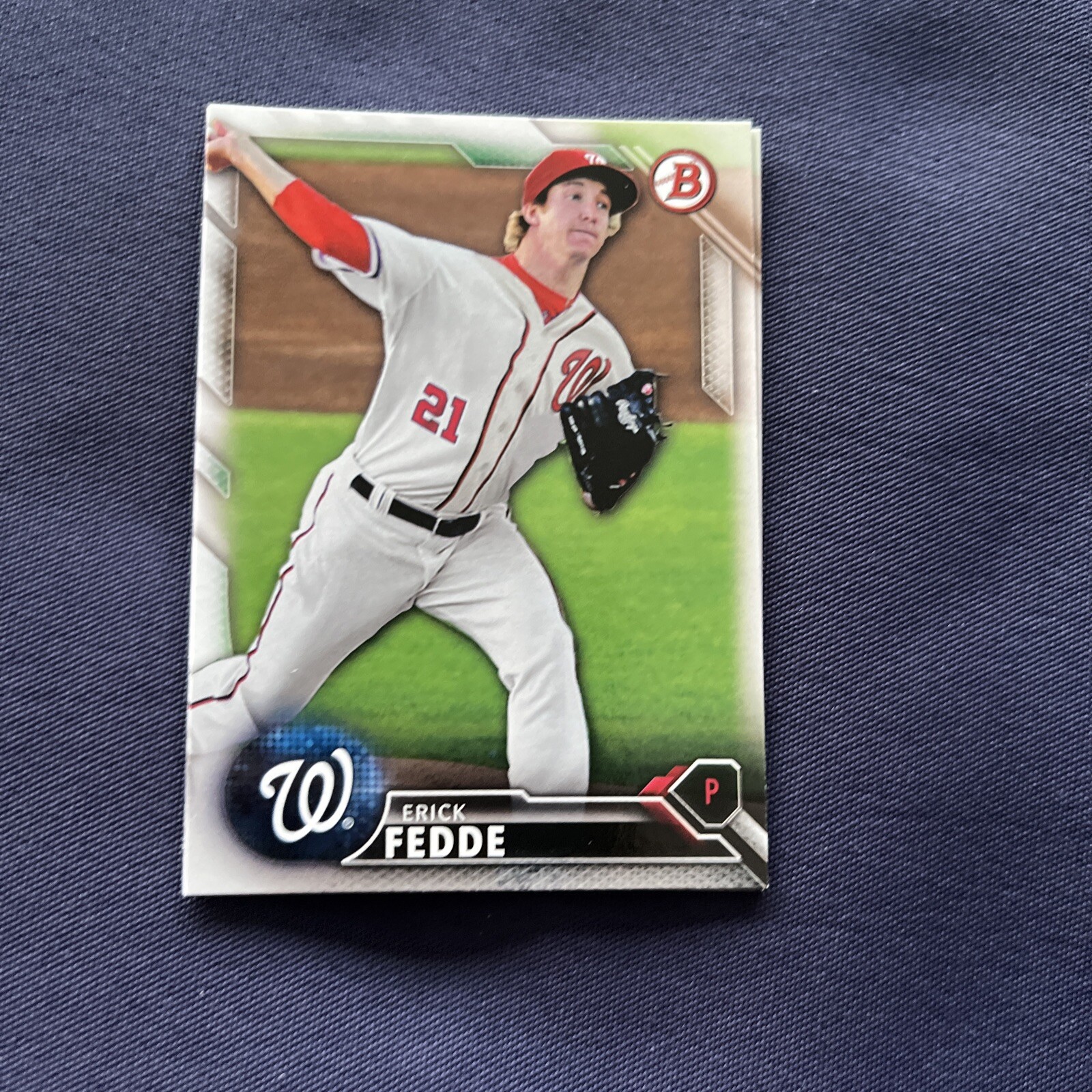 2016 Bowman Draft Erick Fedde #BD-159 Washington Nationals
