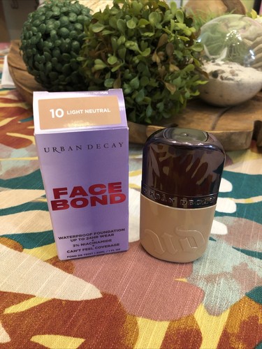 URBAN DECAY Face Bond Self Setting Waterproof Foundation 10 Light Neutral 1fl Oz