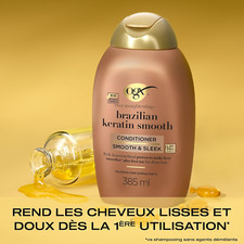 Après-shampoing Lissant Et Réparateur Hair Go Straight 948ml - À La Kératine, Pour Cheveux Lisses Et Brillants