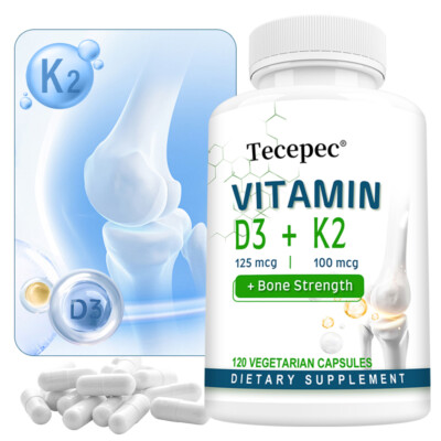 #ad Vitamin K2 100mcg Vitamin D3 5000 IU 30 60 120 Softgels Gluten Free $7.97