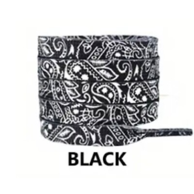 Premium Paisley Bandana Print Schuhe Turnschuhe Boots flache Schnürsenkel für Nike Adidas