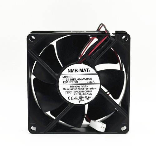 Ventola NMB 3110KL-04W-B50 80x80x25 Mm – DC 12V 0,3A 2 Pin – Nuovo Magazzino
