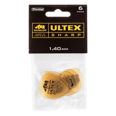 Dunlop 433P1.40 Ultex Sharp Picks 1,40 mm - Plektren Set