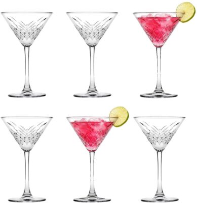 Pasabahce THEAILATI Becher Timeless Martini Pasabahce 23 cl 4er Set