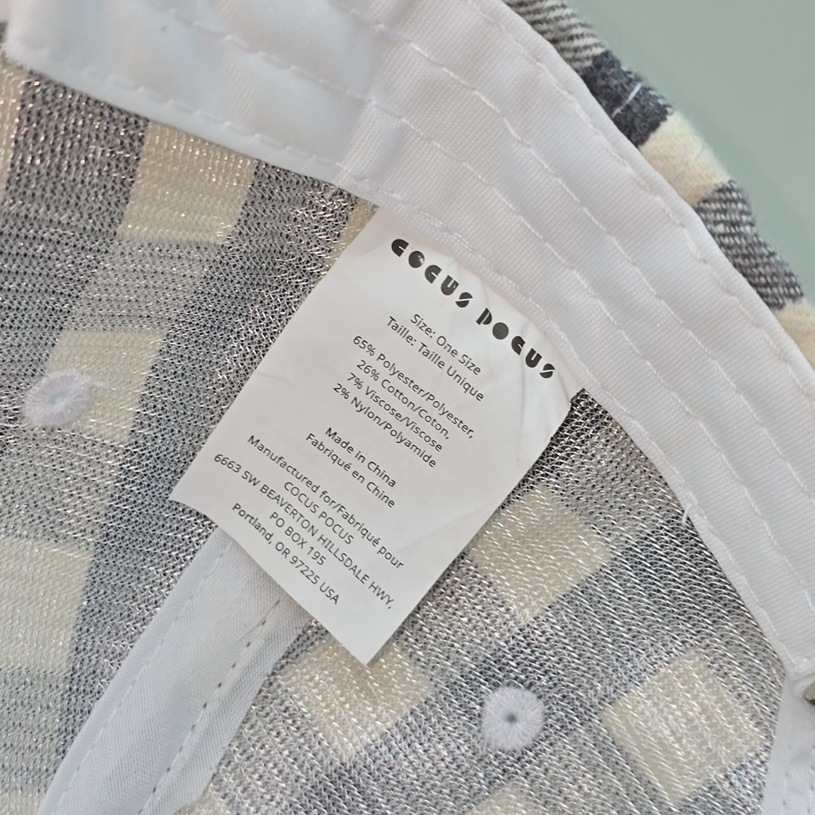 Cocus Pocus Hat Cap Checkered Strapback Baseball … - image 6