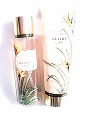 Victoria's Secret VS Desert Lily Fragrance Mist Body Spray  Lotion 2 pc Set