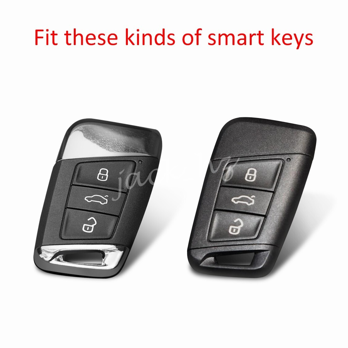 Soft Thin Car Key Fob Cover Case Ring Keychain For VW Atlas Cross