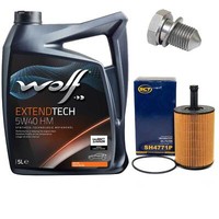 MotoröL Set 5W40 5 Liter + ÖLfilter + Schraube FüR Seat Cordoba Skoda VW Golf IV