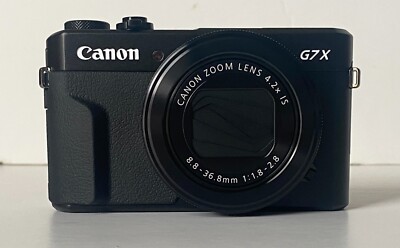 Canon PowerShot G7 X Mark II 20.1MP Compact Camera - Black for 