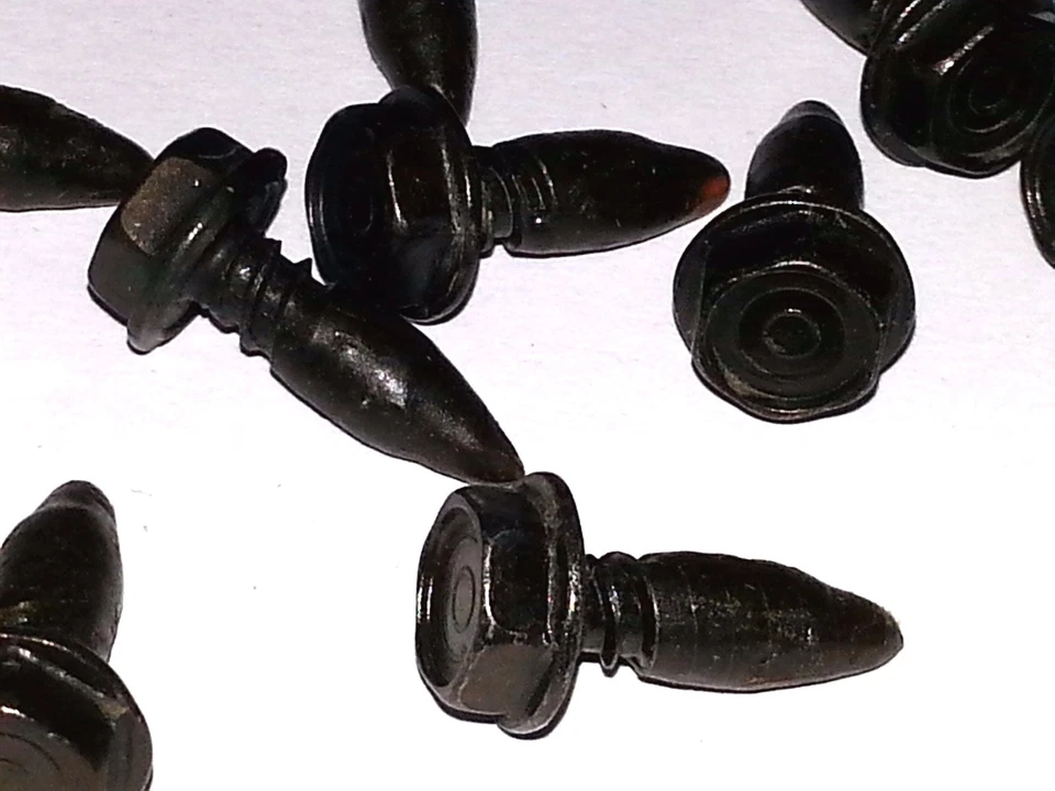 Tornillos cortafuegos correctos de fábrica con sellador Ford Lincoln Mercury Shelby 10 piezas CS Foto 4 de 4