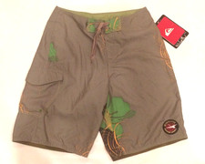 BNWT Quiksilver Men's Shorts Surfing Trunks Sz 30 new Khaki