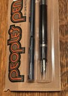 Vtg NIP Fine Point BLACK Sheaffer People's Cartridge Fountain Pen Chrome Trim — photo 3
