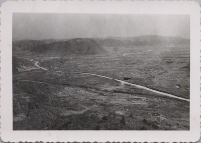 ''Goony Land Straight Ahead'' Landscape Winding Road VINTAGE PHOTO ORIGINAL