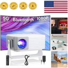 Mini Projector with 1080P Support, WiFi 6 Connectivity  Elegant Portable Design