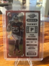 2022 Tyler Allgeier Panini Contenders Optic Red Rookie 163/175 Atlanta Falcons