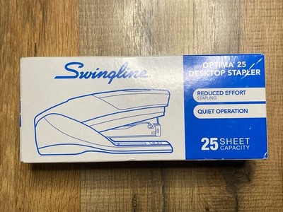 Swingline Optima 25 Reduced Effort Stapler Full Strip 25-Sheet Capacity Gray/Blu
