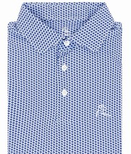 Rhoback Don  t Mess With Texas State Lone Star Golf Polo Blue XL