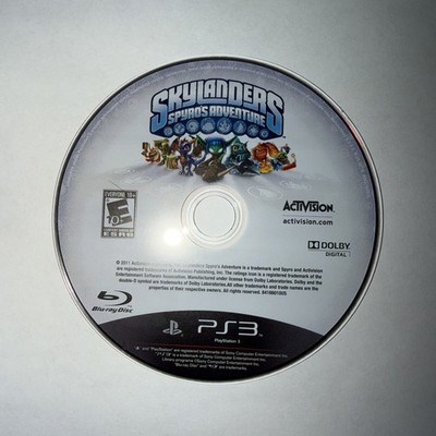 Skylanders Spyro's Adventure (Sony PlayStation 3, 2011) Disc Only
