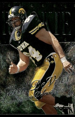 1999 SkyBox Metal Universe Jared DeVries #238 Detroit Lions