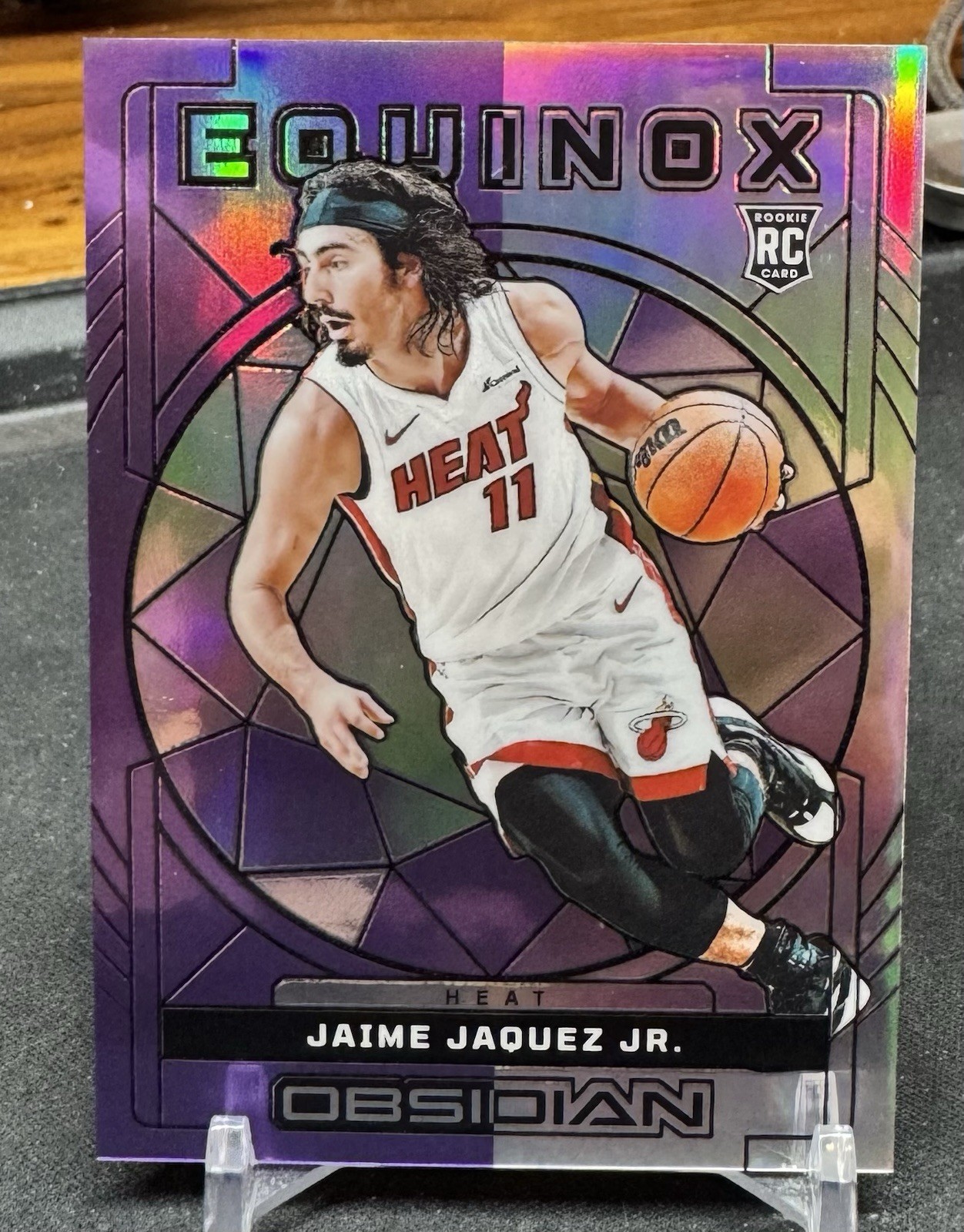 Jaime Jaquez Jr RC 2023-24 Obsidian Purple Flood Electric Etch Equinox /49