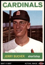 1964 Topps #314 Jerry Buchek Cardinals 6.5 - EX/MT+