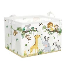 Wild Animal Laundry Hamper Jungle Safari Large Storage Basket Parents