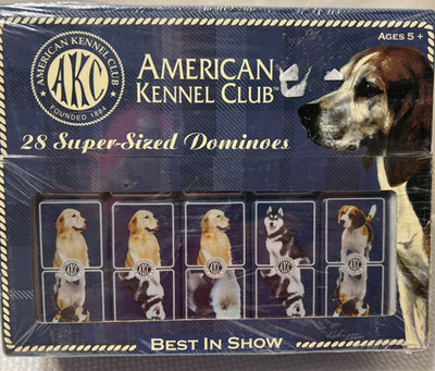 NEW in box American Kennel Club Super-Sized Dominoes AKC Dogs Best in Show game