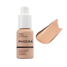 PHOERA Foundation,Flawless Soft Matte 1 Fl Oz (Pack of 1), 103# Warm Peach 