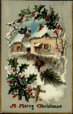 CHRISTMAS tree Tuck deltiology marketing to postmaster Walnut Creek OH 1908 PC