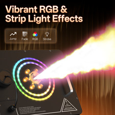 1500W LED Smoke Fog Machine RGB Color Stage Fogger Effect Halloween Disco Club