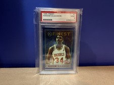 1995 Finest #1 Hakeem Olajuwon PSA 9 Mint Houston Rockets HOF