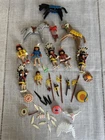 Vintage 1974 Playmobil Geobra Native American Indians & Accessories Lot. Not CMP