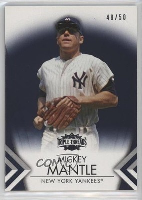 2012 Topps Triple Threads Onyx 48/50 Mickey Mantle #7 HOF 0oc8