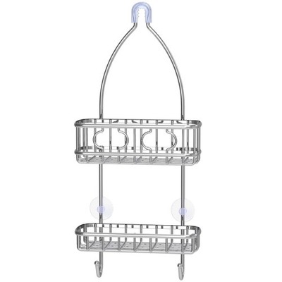 Simple Houseware Bathroom Hanging Shower Head Caddy Organizer, Medium, Chrome 