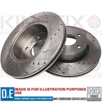 FÜR DODGE CHALLENGER 6.4 SRT8 GERILLTE PERFORMANCE BREMSSCHEIBEN VORNE 345mm