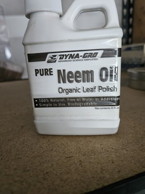 Dyna Gro Pure Neem Oil 8oz ounce - 100% organic natural leaf polish shine