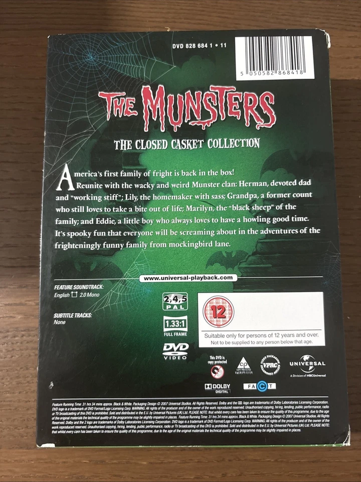 The Munsters Complete Series DVD Boxset the Closed Casket Collection - Image 2 of 4
