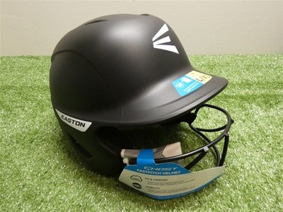 Casque De Baseball Easton, Taille Large (6 7/8 - 7 5/8), Noir, Avec Masque De Protection