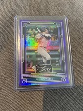 2025 Panini Three And Two Austin Wells Purple 05/32 Yankees